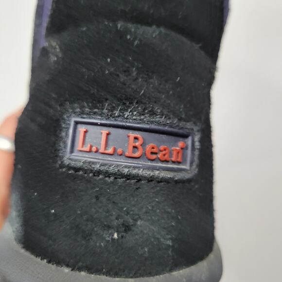LL Bean Thinsulate Flex & Cushion Slip On Winter Snow Boots Black Suede Men's 8 - Picture 5 of 10